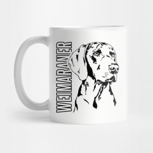 Weimaraner dog lover portrait Mug